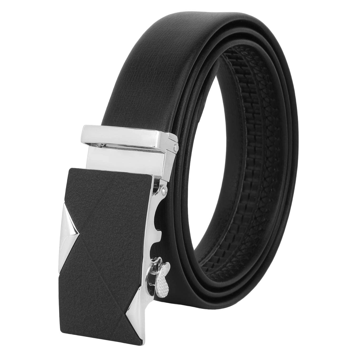 Zacharias - Black Leather Men's Formal Belt ( Pack of 1 )