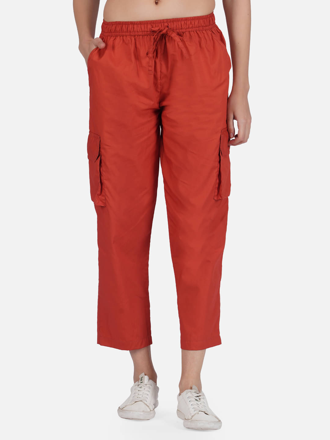     			fabcoast - Rust Cotton Regular Women's Cargo Pants ( Pack of 1 )