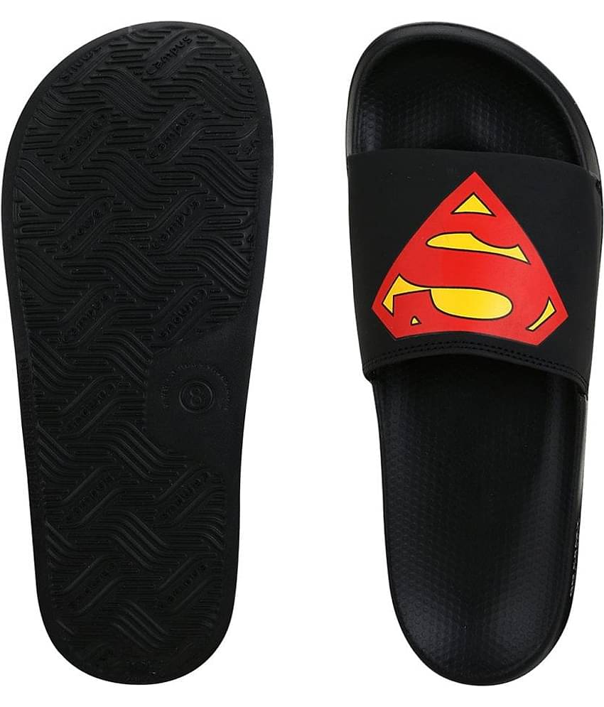 Campus - Black Men's Slide Flip Flop