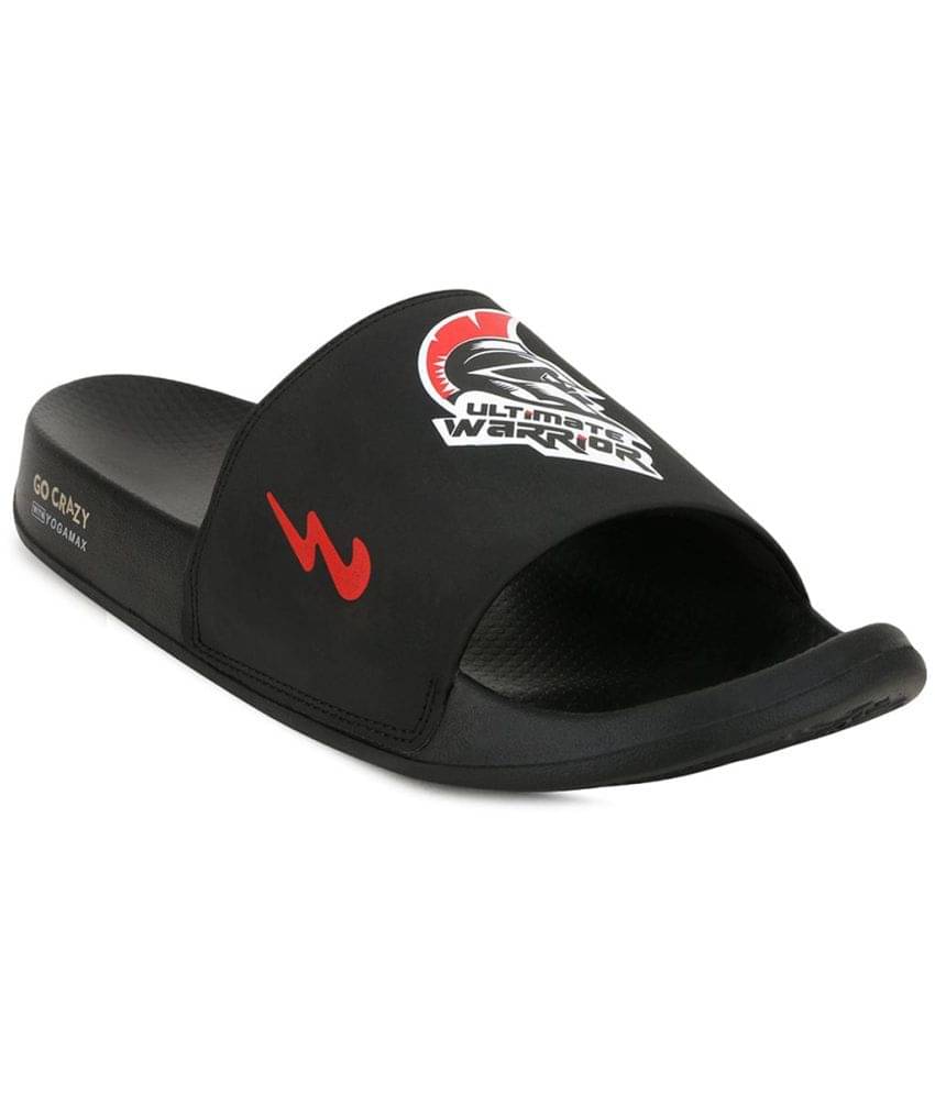     			Campus - Black Men's Slide Flip Flop