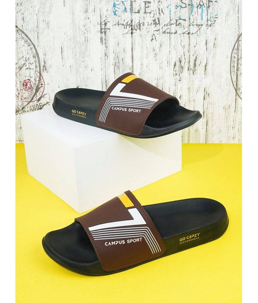     			Campus - Brown Men's Slide Flip Flop