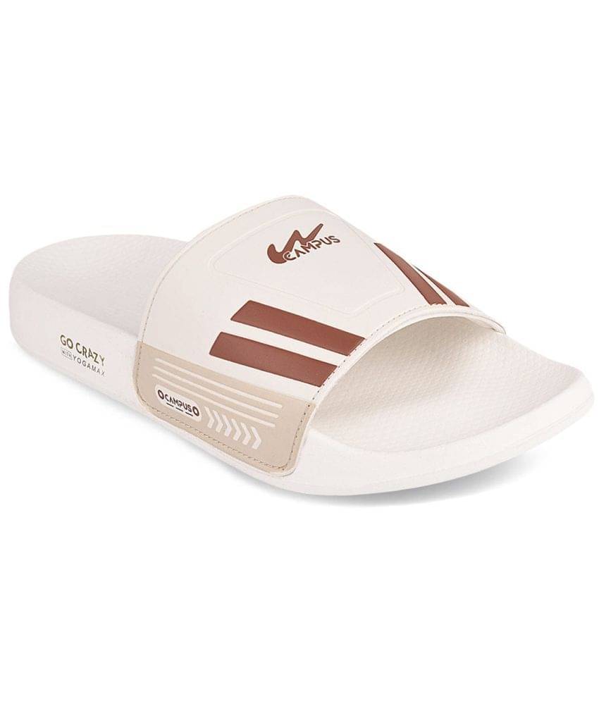     			Campus - Off White Men's Slide Flip Flop