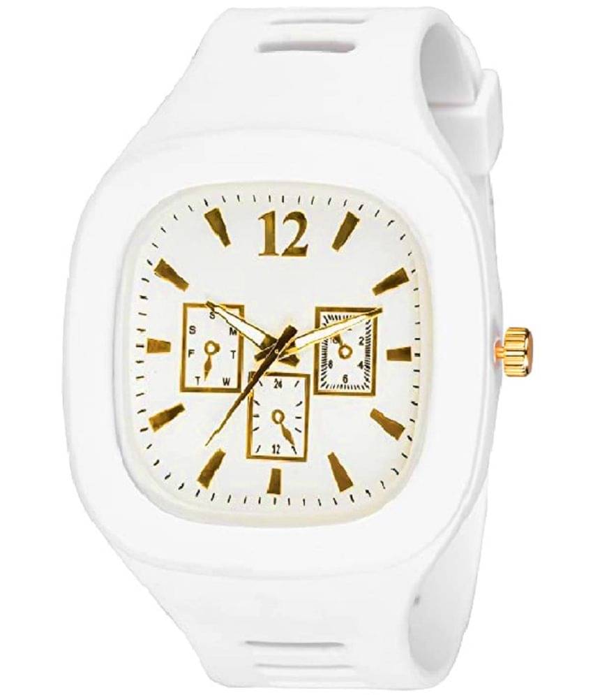     			Cosmic - White Silicon Analog Men's Watch