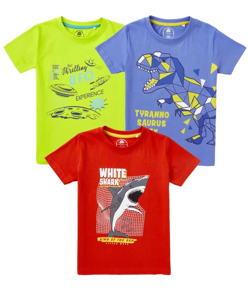 Cub Mcpaws Pack of 1 Boys Cotton T-Shirt ( Multi Color )