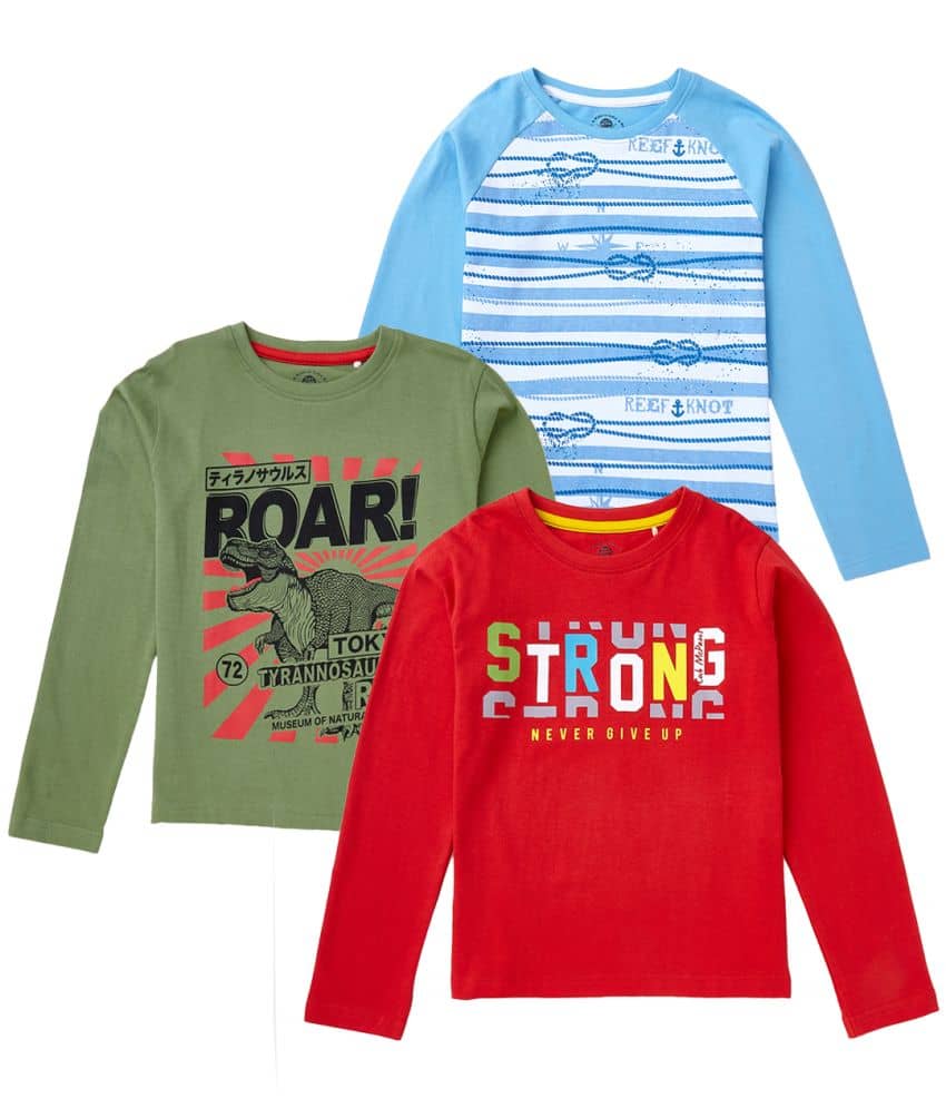 Cub Mcpaws Pack of 1 Boys Cotton T-Shirt ( Multi Color )