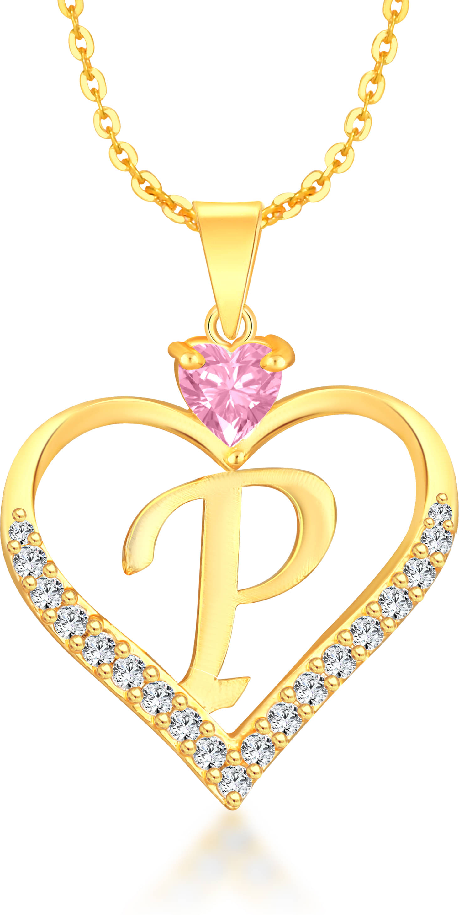 HEER COLLECTION - Pink Pendant ( Pack of 1 ) HEER COLLECTION - Pink Pendant ( Pack of 1 )