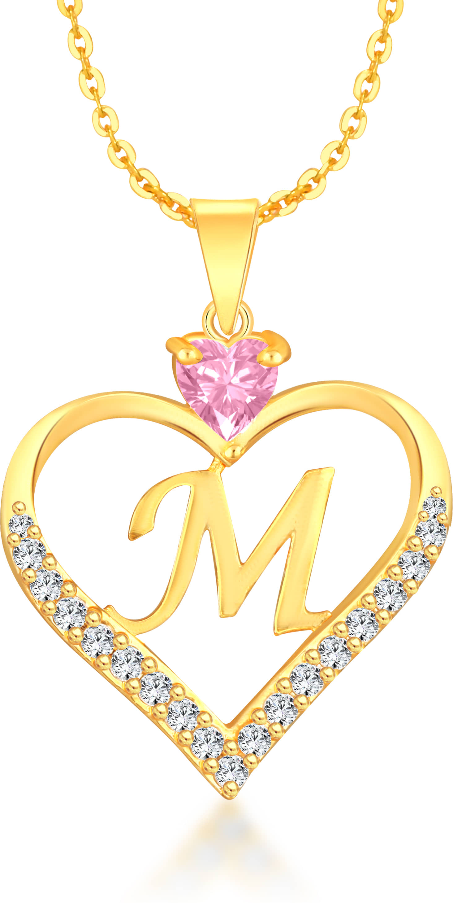 HEER COLLECTION - Pink Pendant ( Pack of 1 )