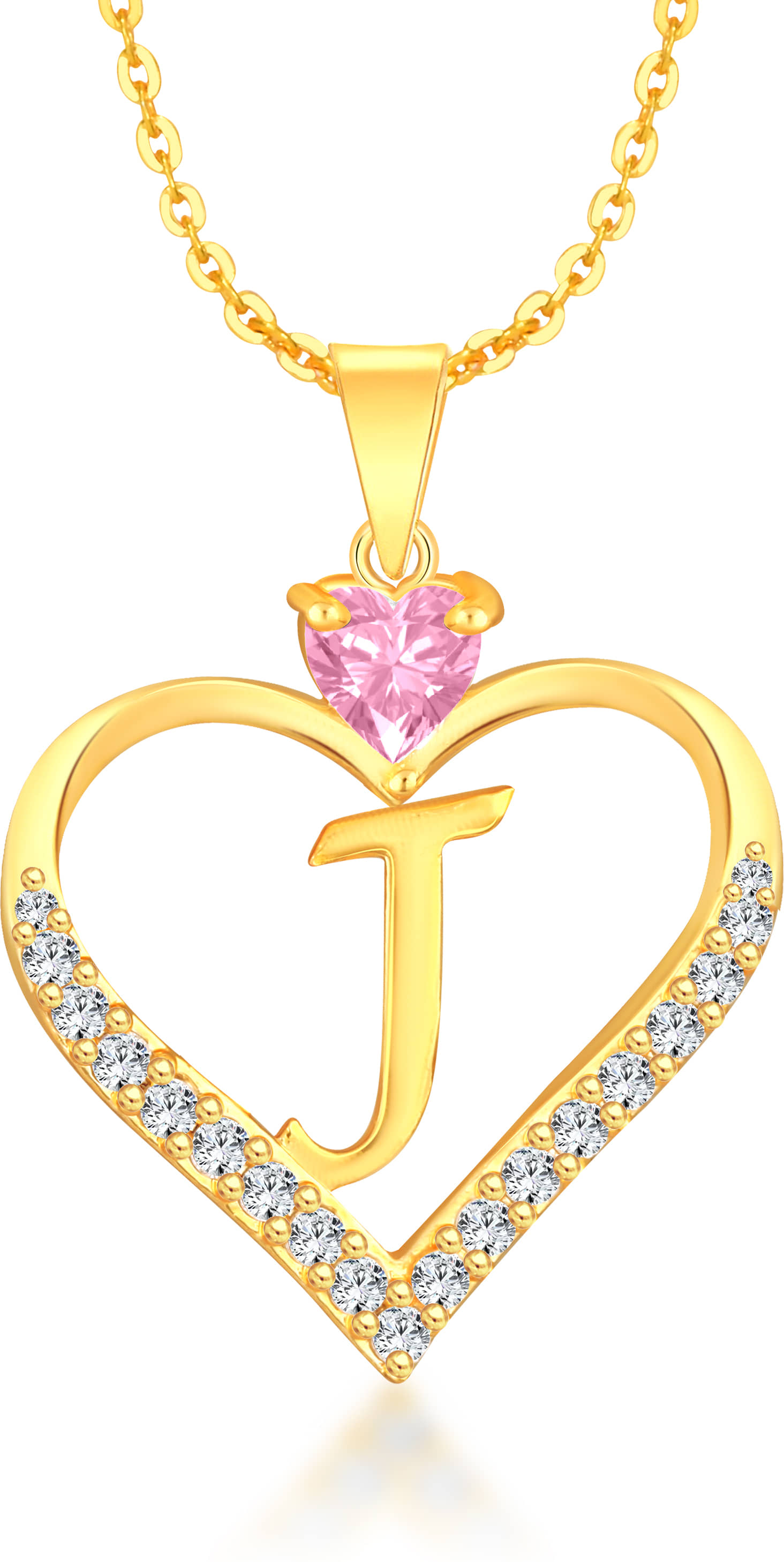 HEER COLLECTION - Pink Pendant set ( Pack of 1 )