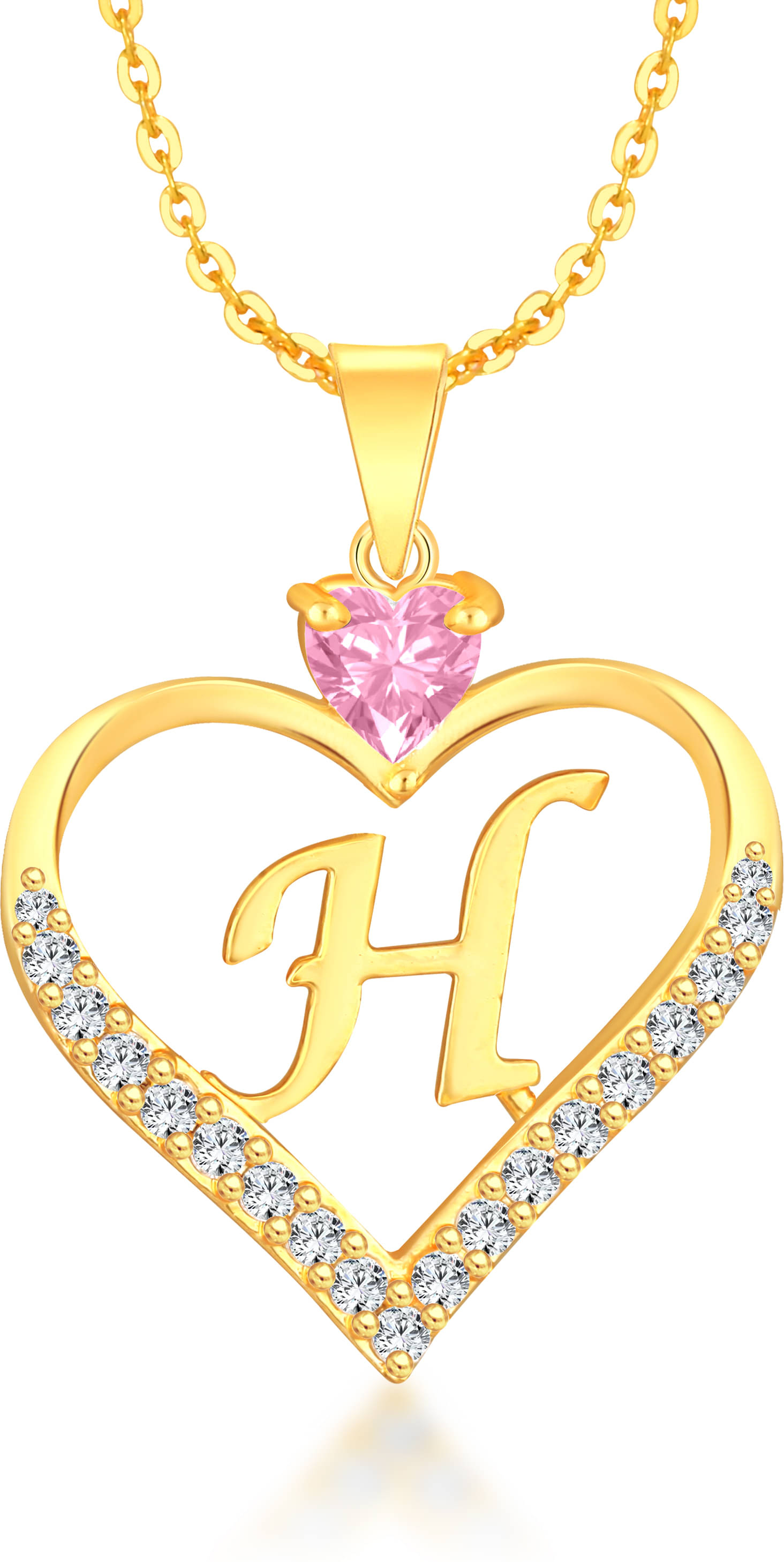 HEER COLLECTION - Pink Pendant set ( Pack of 1 )     			HEER COLLECTION - Pink Pendant set ( Pack of 1 )