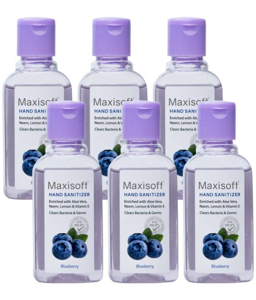 MAXISOFT - Antibacterial Hand Sanitizer 60 mL ( Pack of 6 ) MAXISOFT - Antibacterial Hand Sanitizer 60 mL ( Pack of 6 )