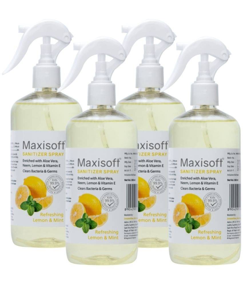     			MAXISOFT - Refreshing Hand Sanitizer 500 mL ( Pack of 4 )