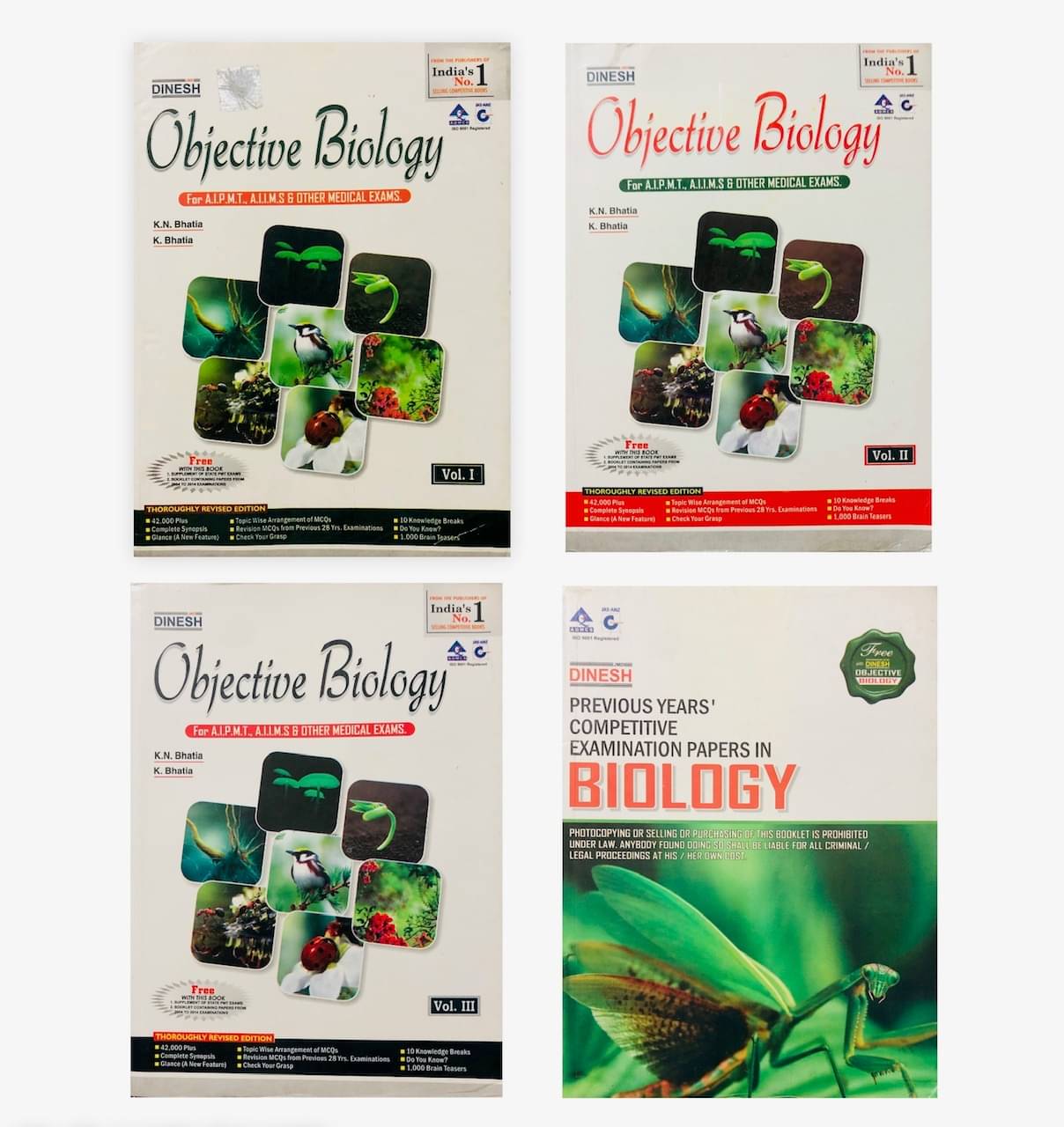     			Objective Biology for AIPMT / AIIMS & Other Medical Exams (Set of 3 Volumes)
