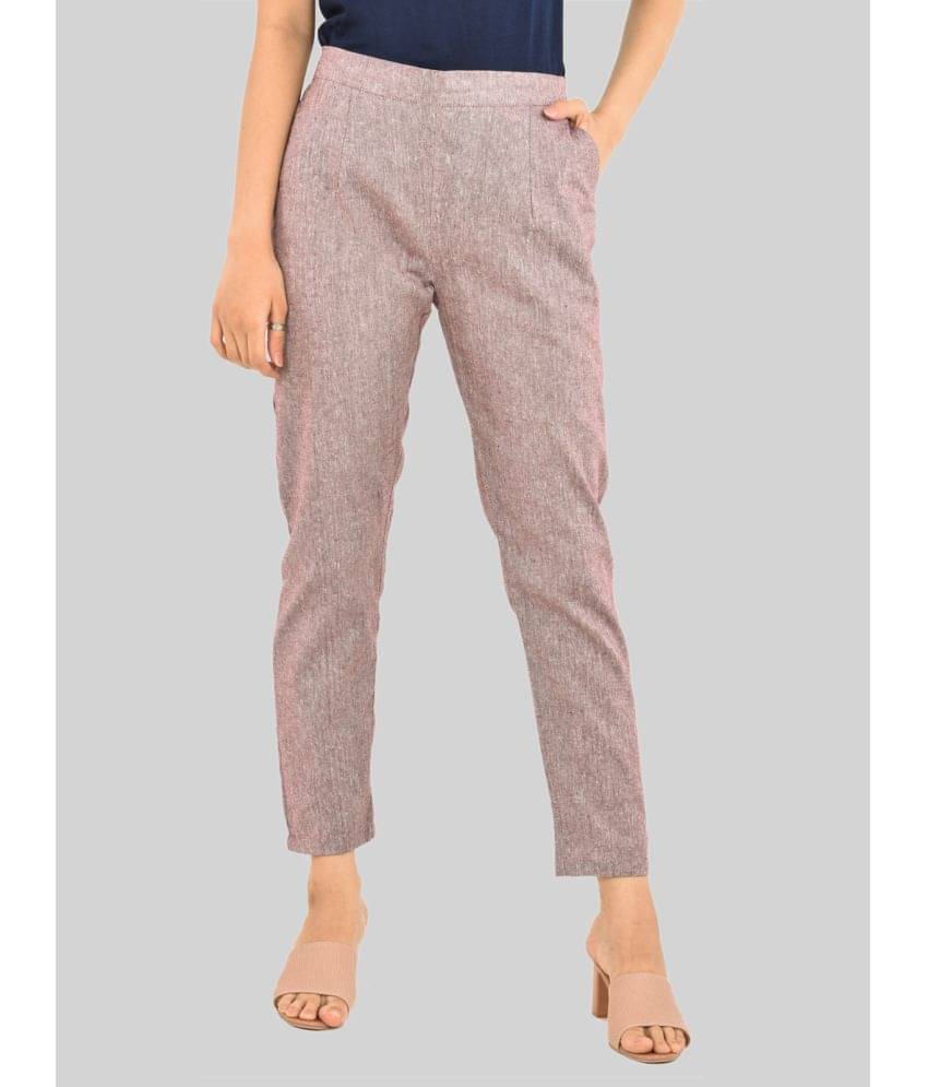     			QuaClo - Pink Cotton Regular Women's Formal Pants ( Pack of 1 )
