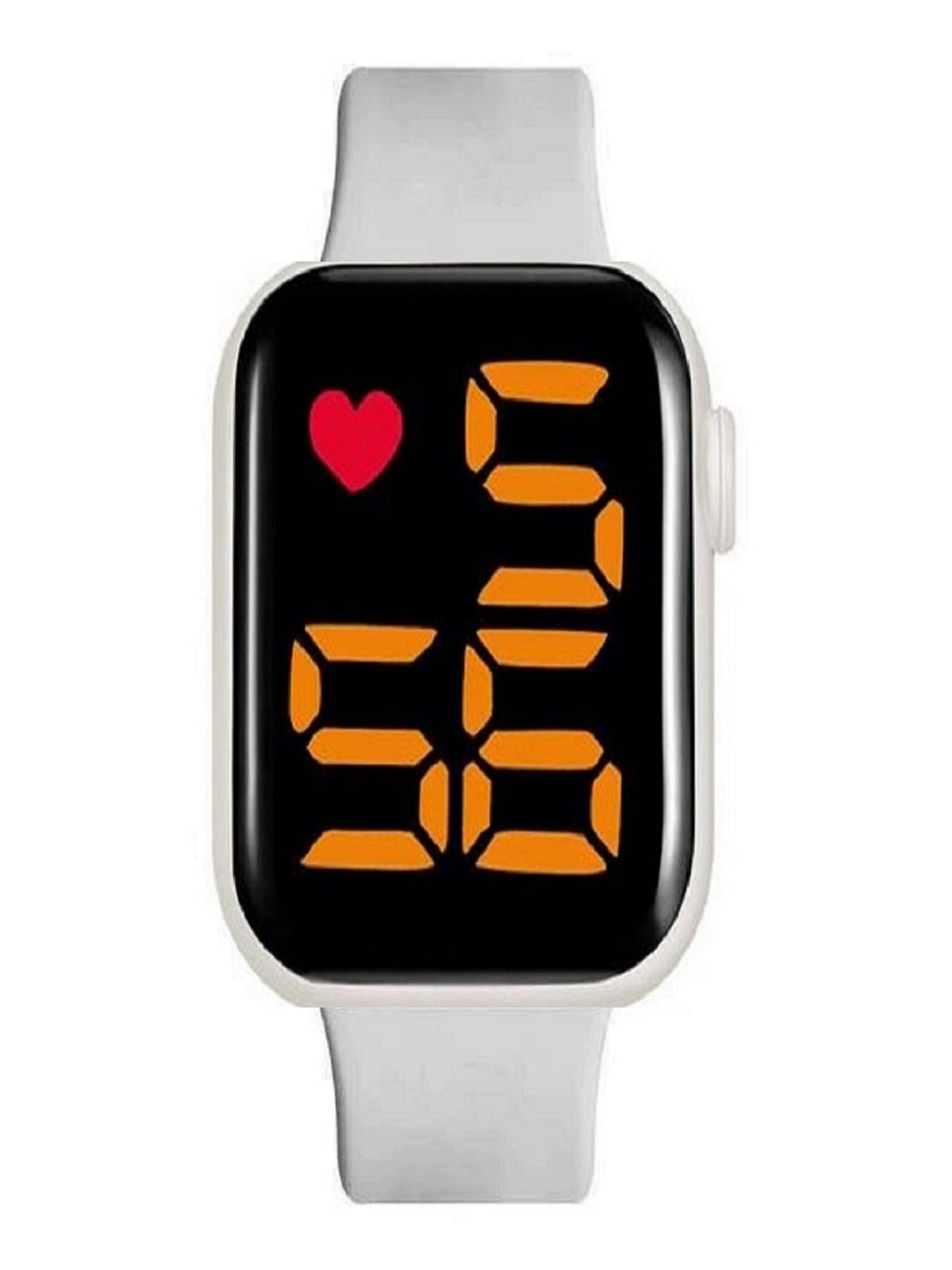     			Renaissance Traders - Light Grey Silicon Digital Men's Watch