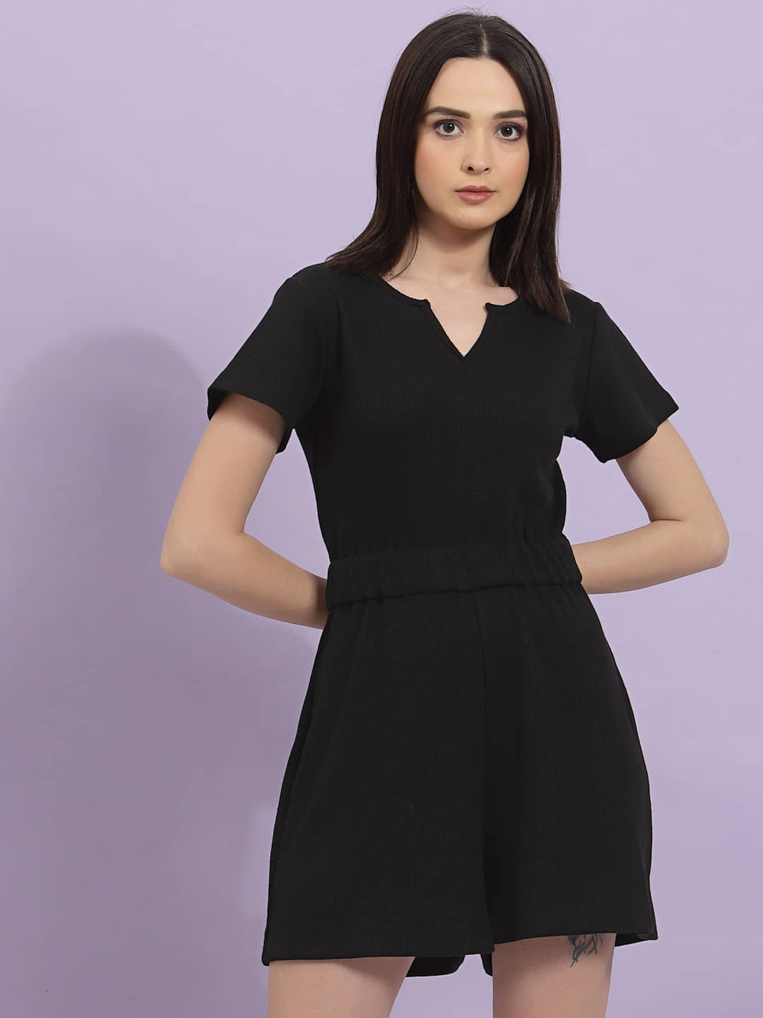 Rigo - Black Cotton Slim Fit Women's Jumpsuit ( Pack of 1 )