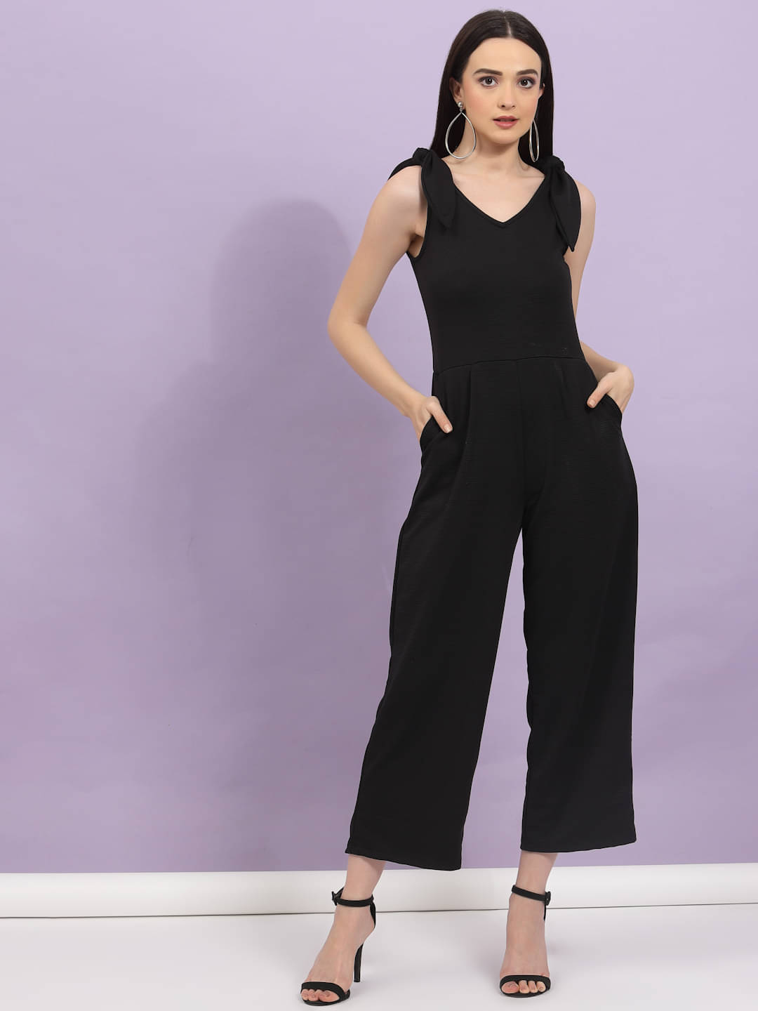 Rigo - Black Polyester Regular Fit Women's Jumpsuit ( Pack of 1 ) Rigo - Black Polyester Regular Fit Women's Jumpsuit ( Pack of 1 )