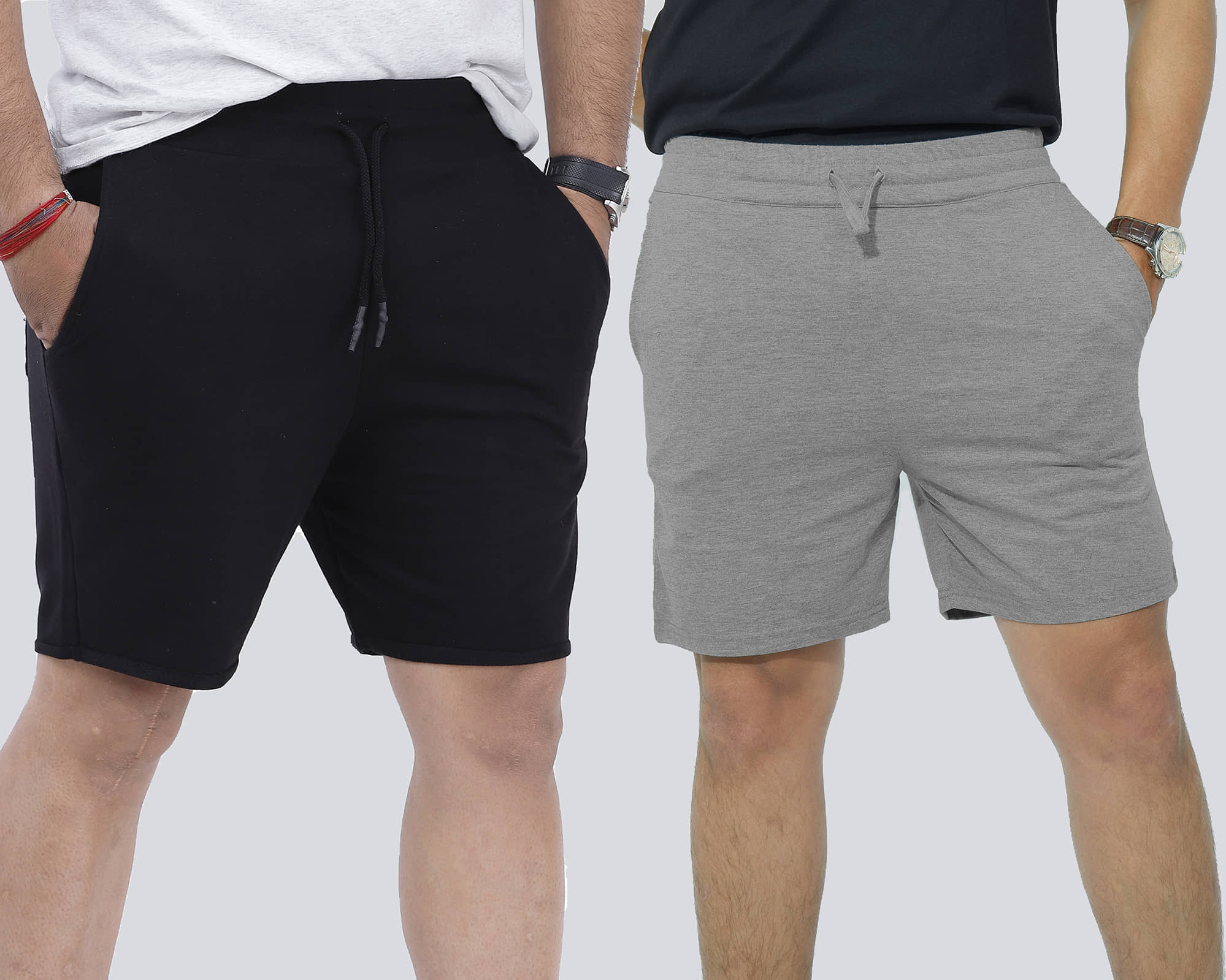 Scrott Fitness - Multicolor Cotton Blend Men's Shorts ( Pack of 2 ) - Shorts | Buy online on ZillyBuy