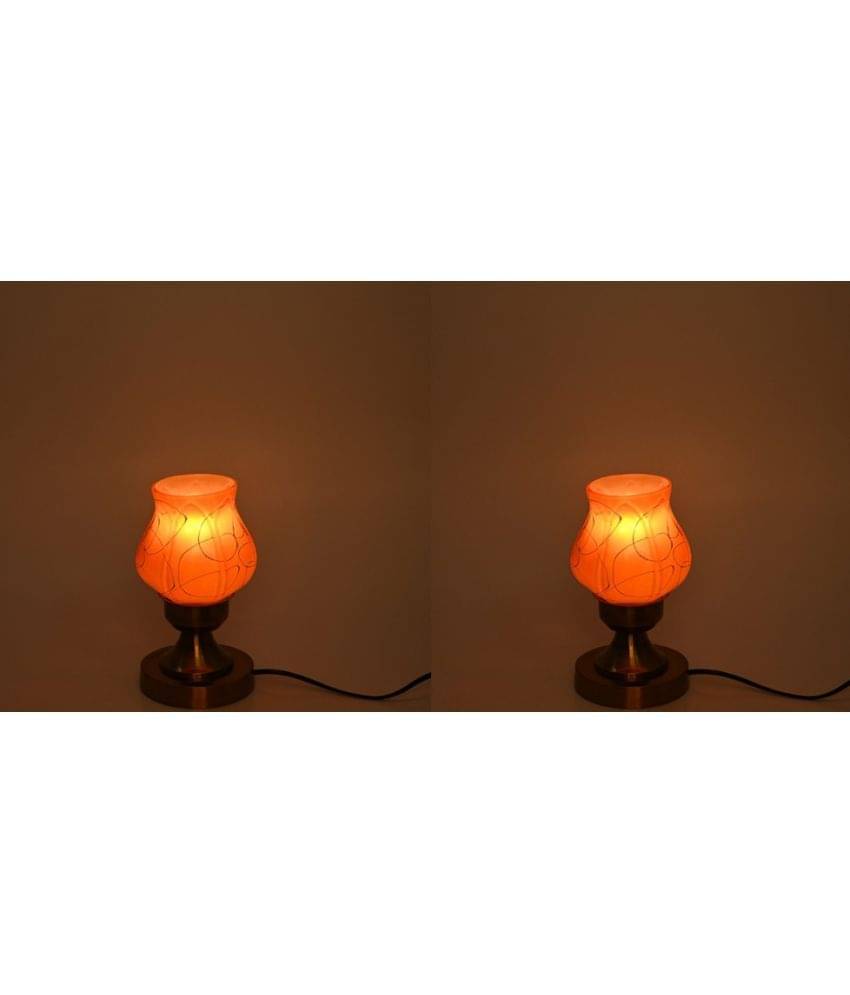 Somil - Brown Decorative Table Lamp ( Pack of 2 ) Somil - Brown Decorative Table Lamp ( Pack of 2 )
