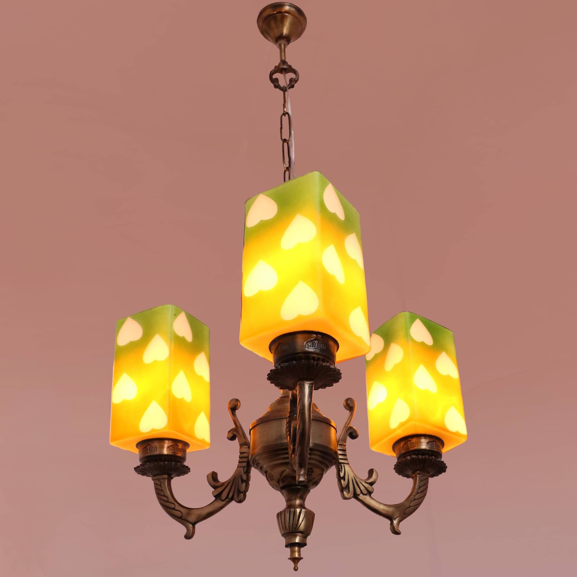     			Somil Glass Chandeliers Hanging Light Multi - Pack of 1
