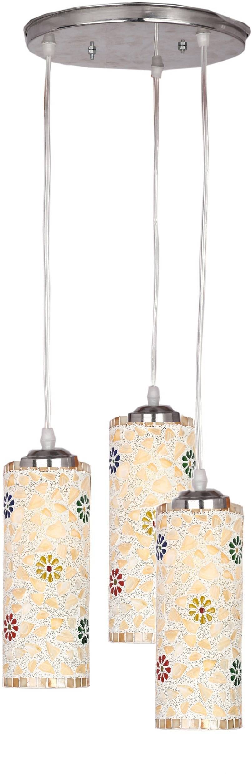Somil Glass Chandeliers Hanging Light Multi - Pack of 1 Somil Glass Chandeliers Hanging Light Multi - Pack of 1