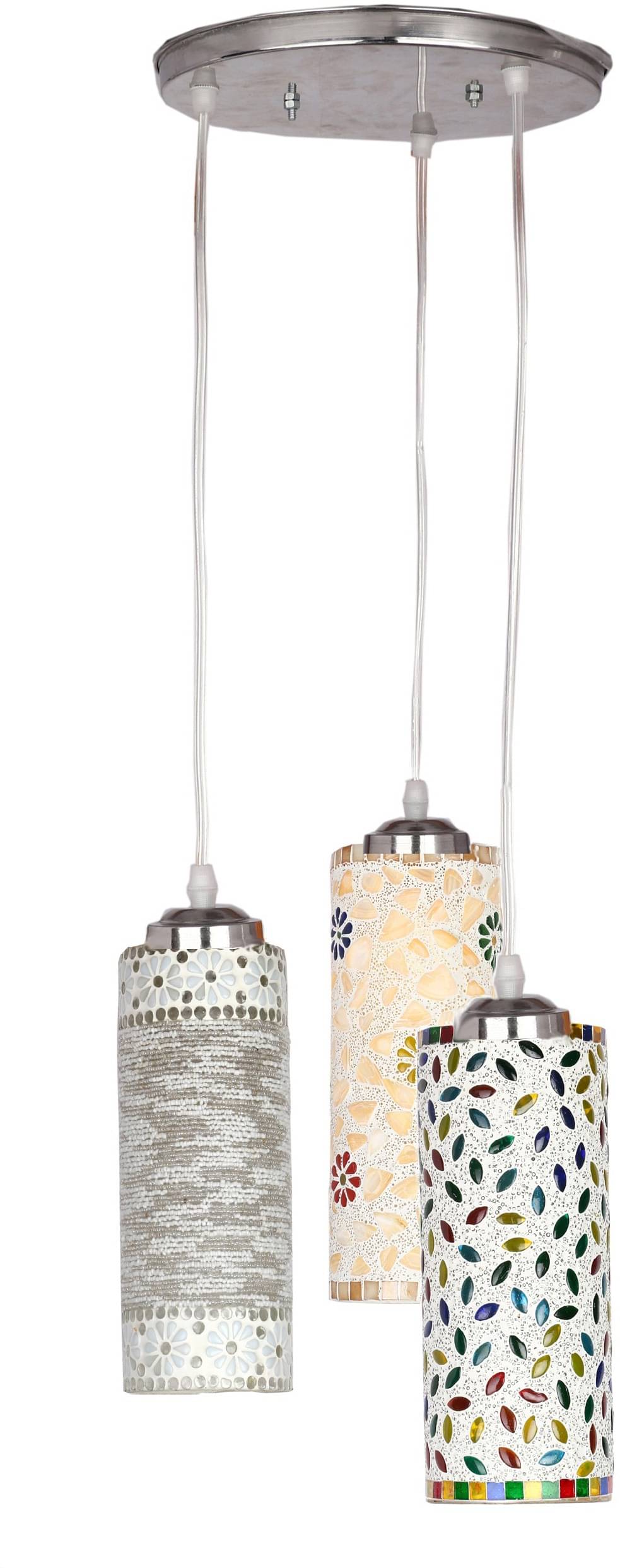 Somil Glass Chandeliers Hanging Light Multi - Pack of 1     			Somil Glass Chandeliers Hanging Light Multi - Pack of 1