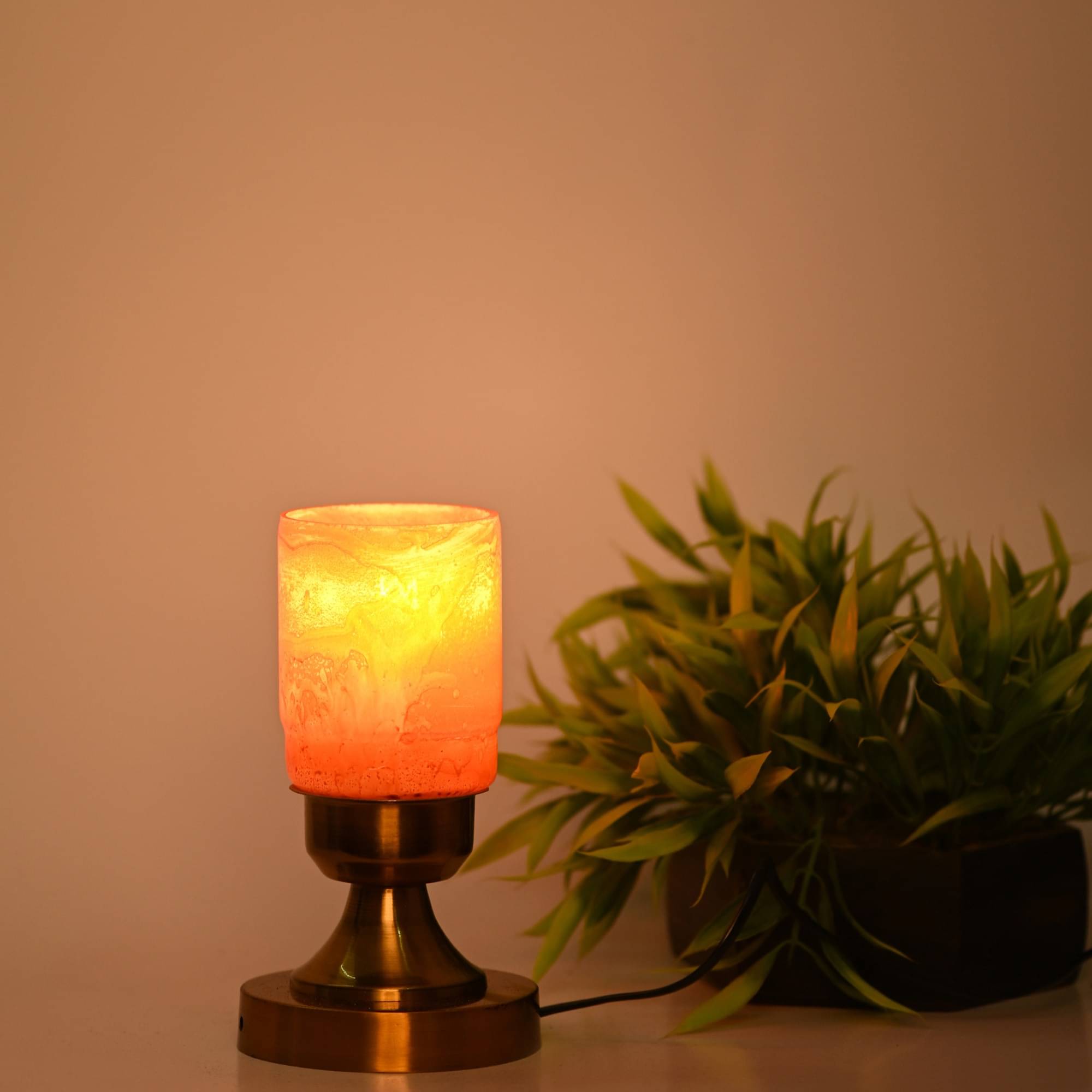 Somil - Gold Decorative Table Lamp ( Pack of 1 ) Somil - Gold Decorative Table Lamp ( Pack of 1 )
