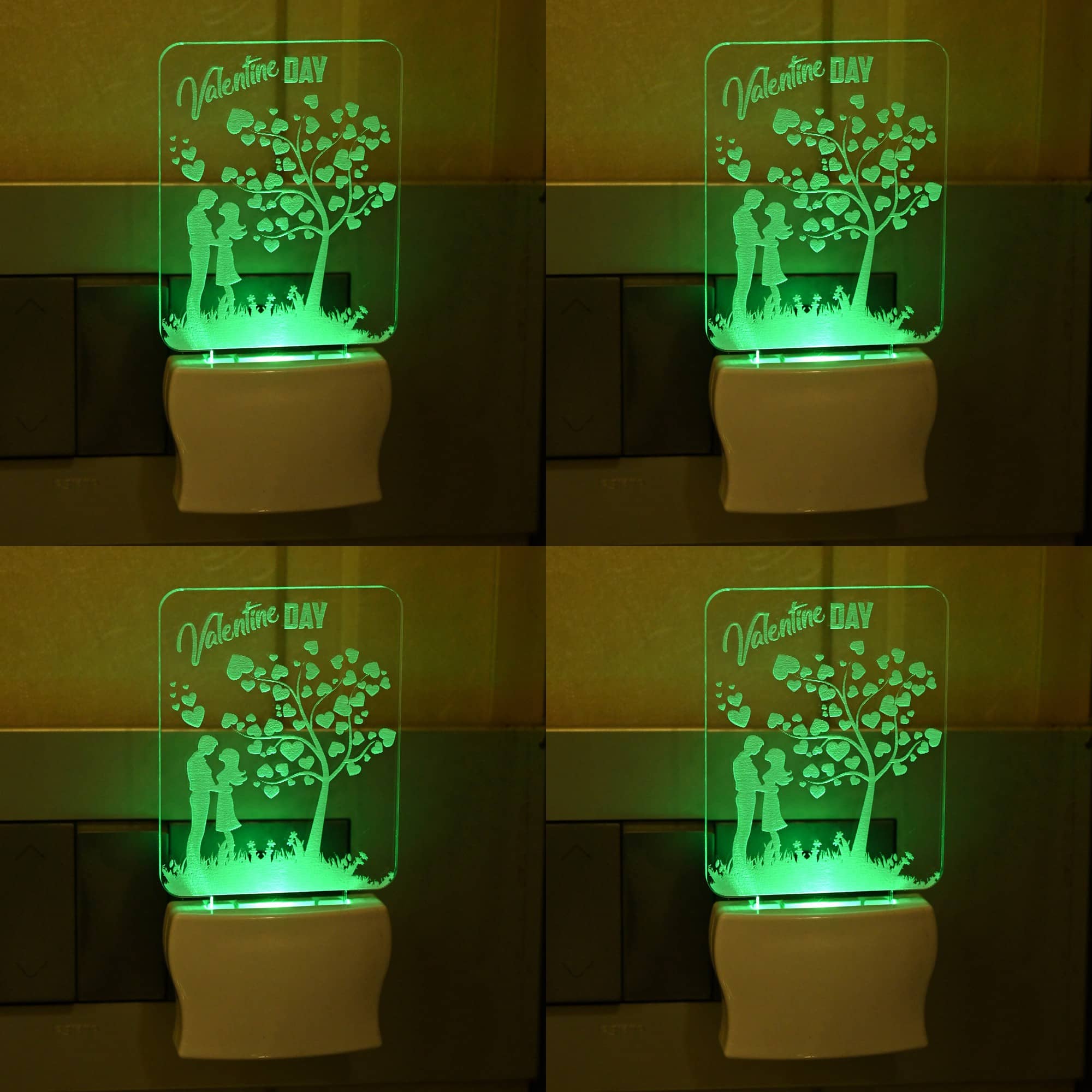 Somil - Multicolor Night Lamp ( Pack of 4 )