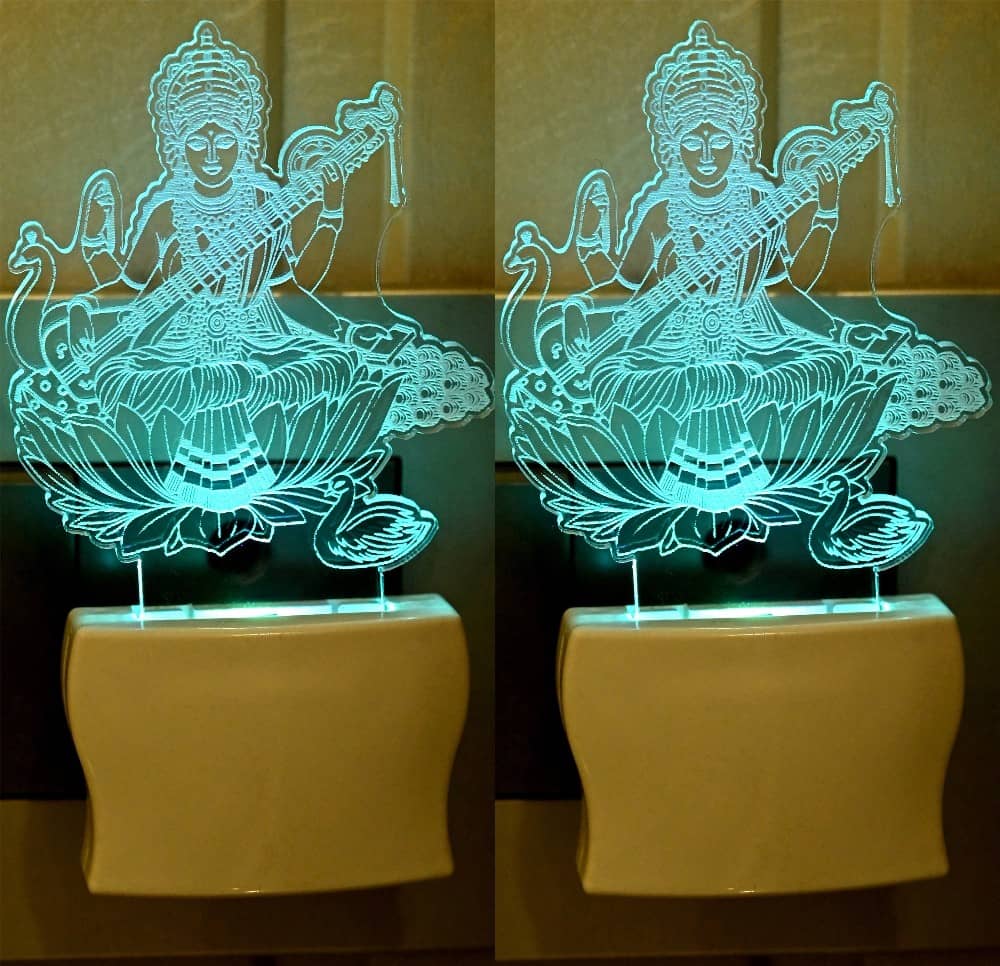 Somil - Multicolor Night Lamp ( Pack of 2 )