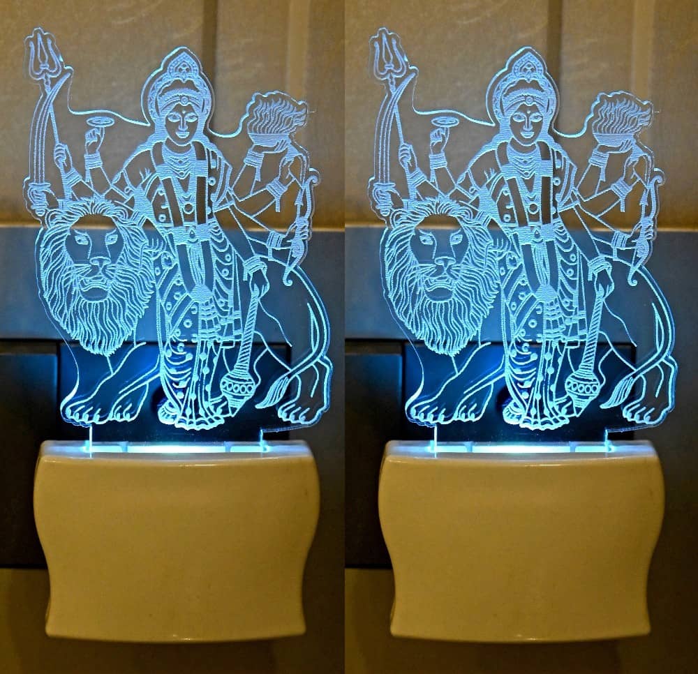 Somil - Multicolor Night Lamp ( Pack of 2 )