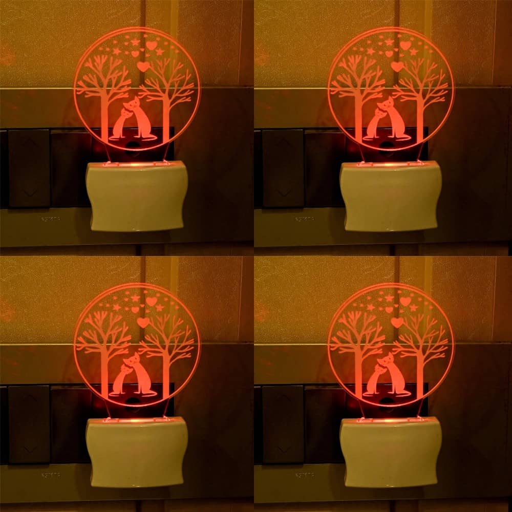 Somil - Multicolor Night Lamp ( Pack of 4 )