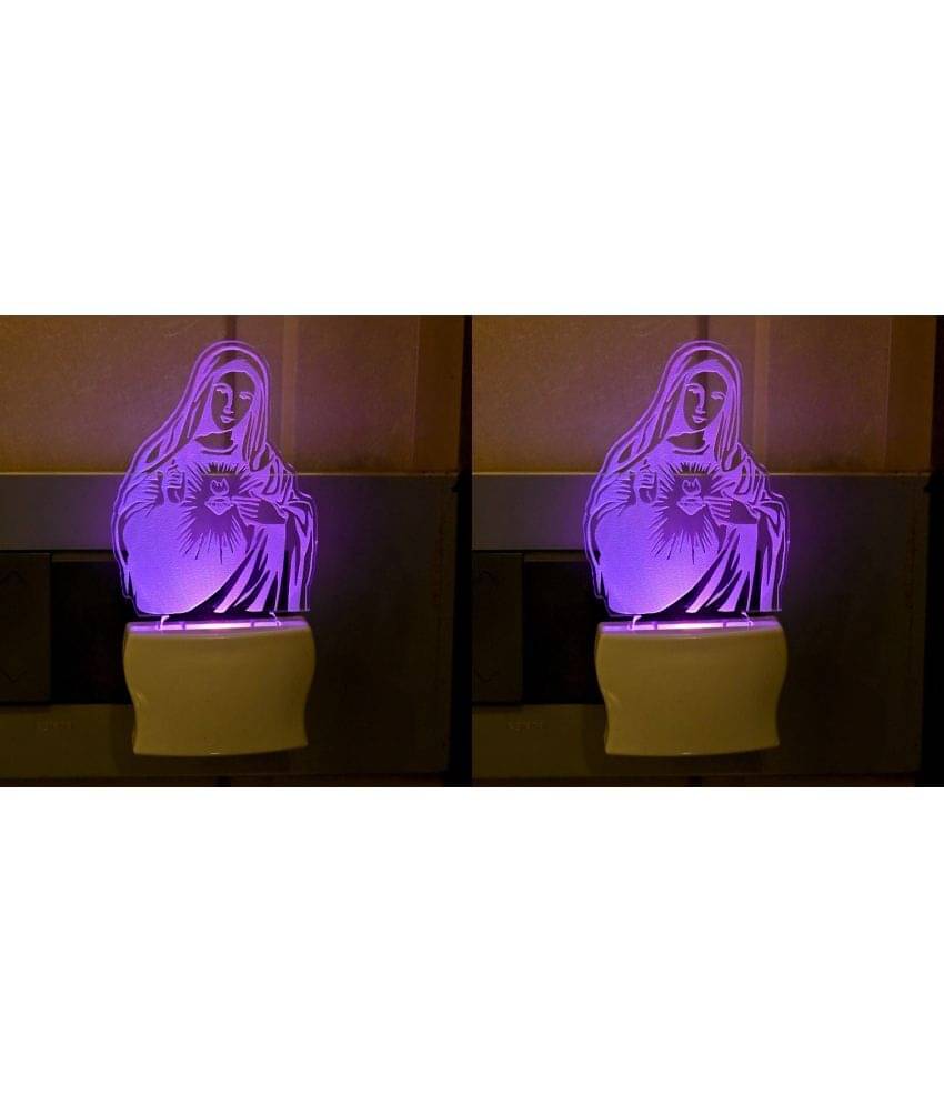 Somil - Multicolor Night Lamp ( Pack of 2 )     			Somil - Multicolor Night Lamp ( Pack of 2 )