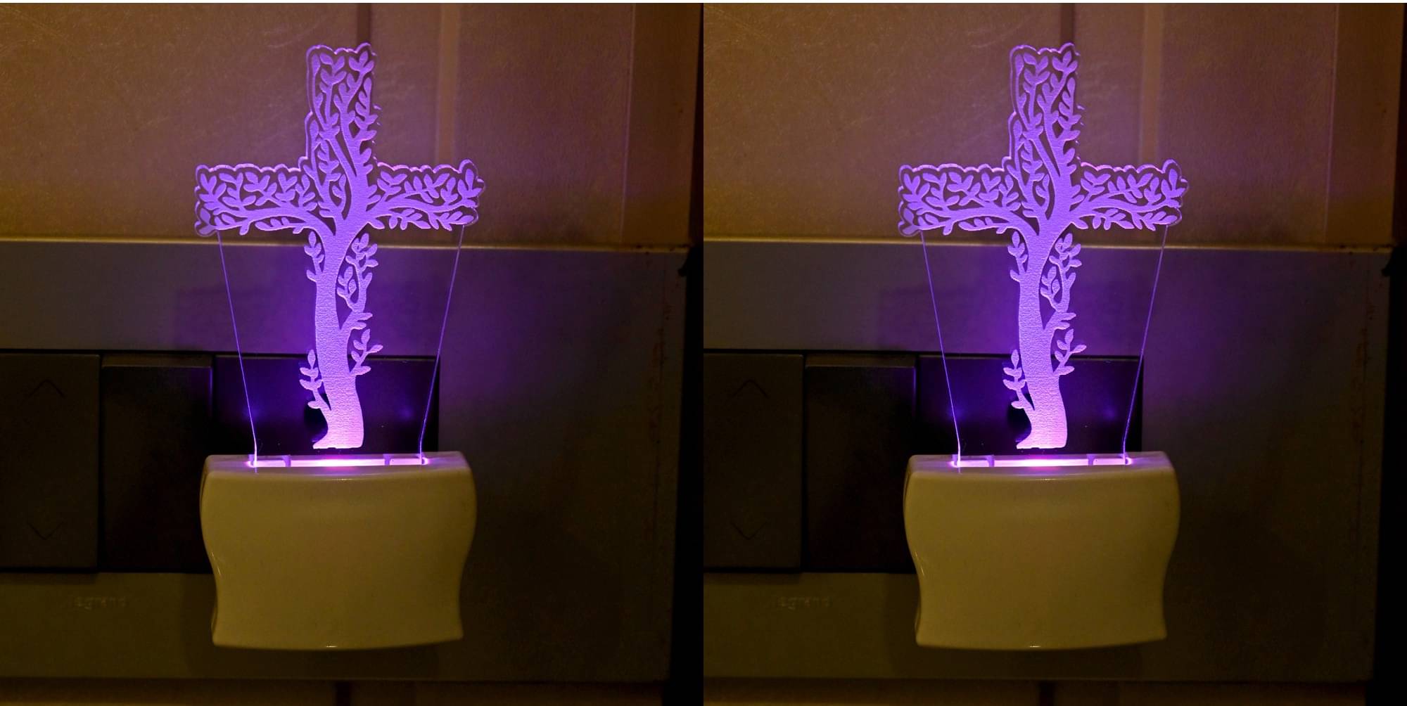 Somil - Multicolor Night Lamp ( Pack of 2 )     			Somil - Multicolor Night Lamp ( Pack of 2 )