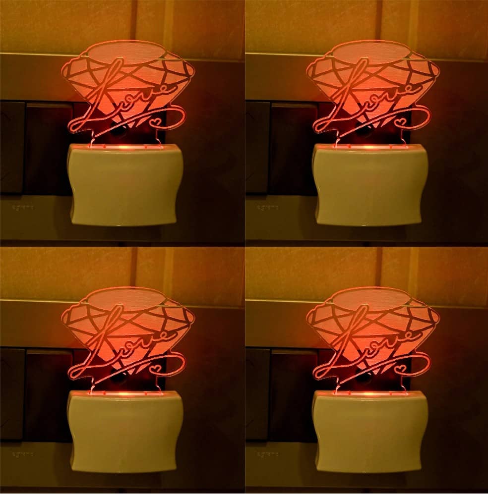 Somil - Multicolor Night Lamp ( Pack of 4 )