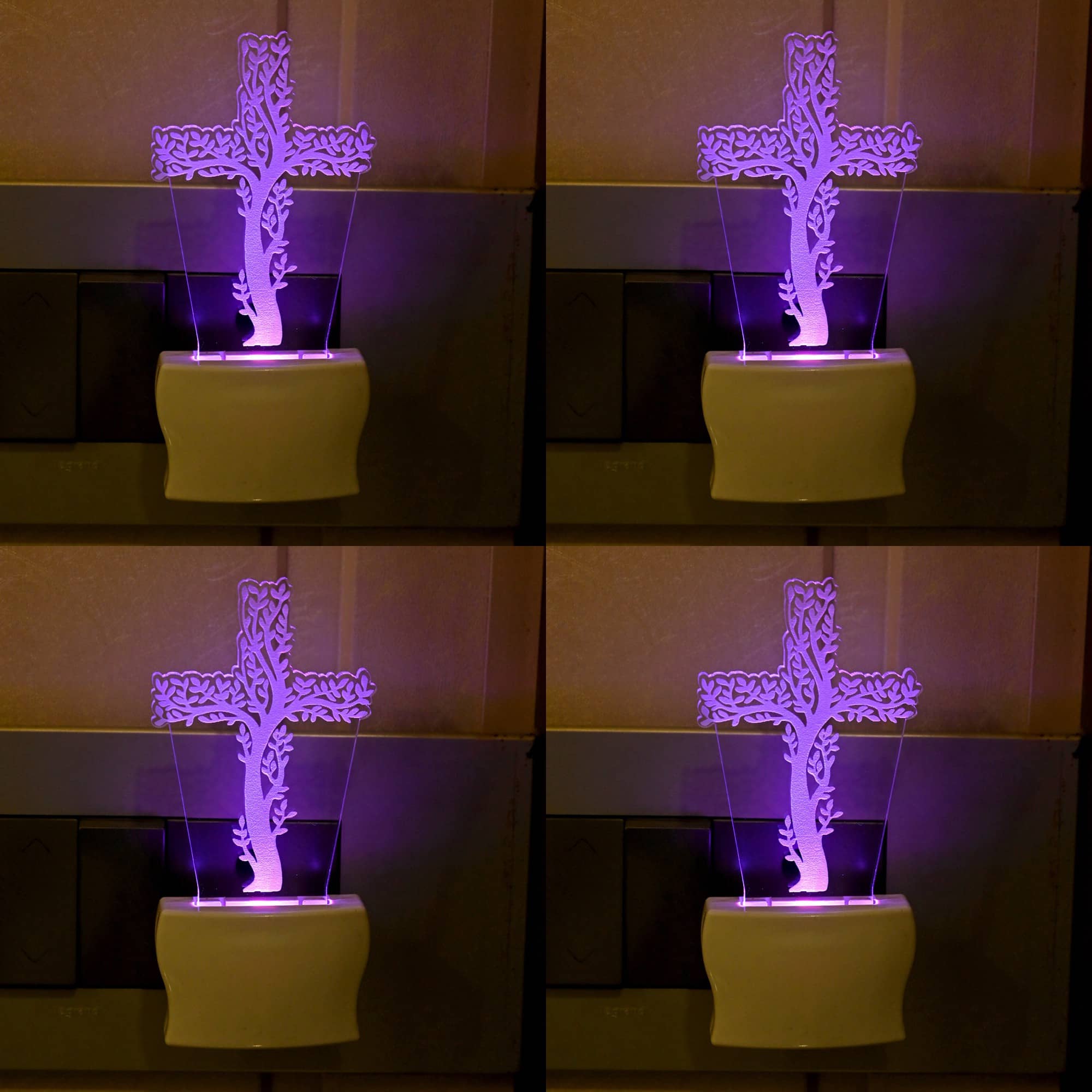 Somil - Multicolor Night Lamp ( Pack of 4 )