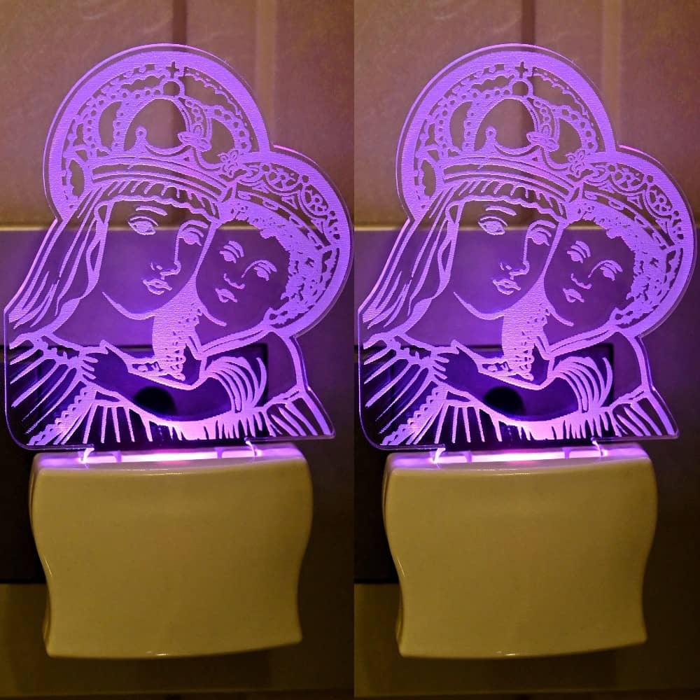 Somil - Multicolor Night Lamp ( Pack of 2 )