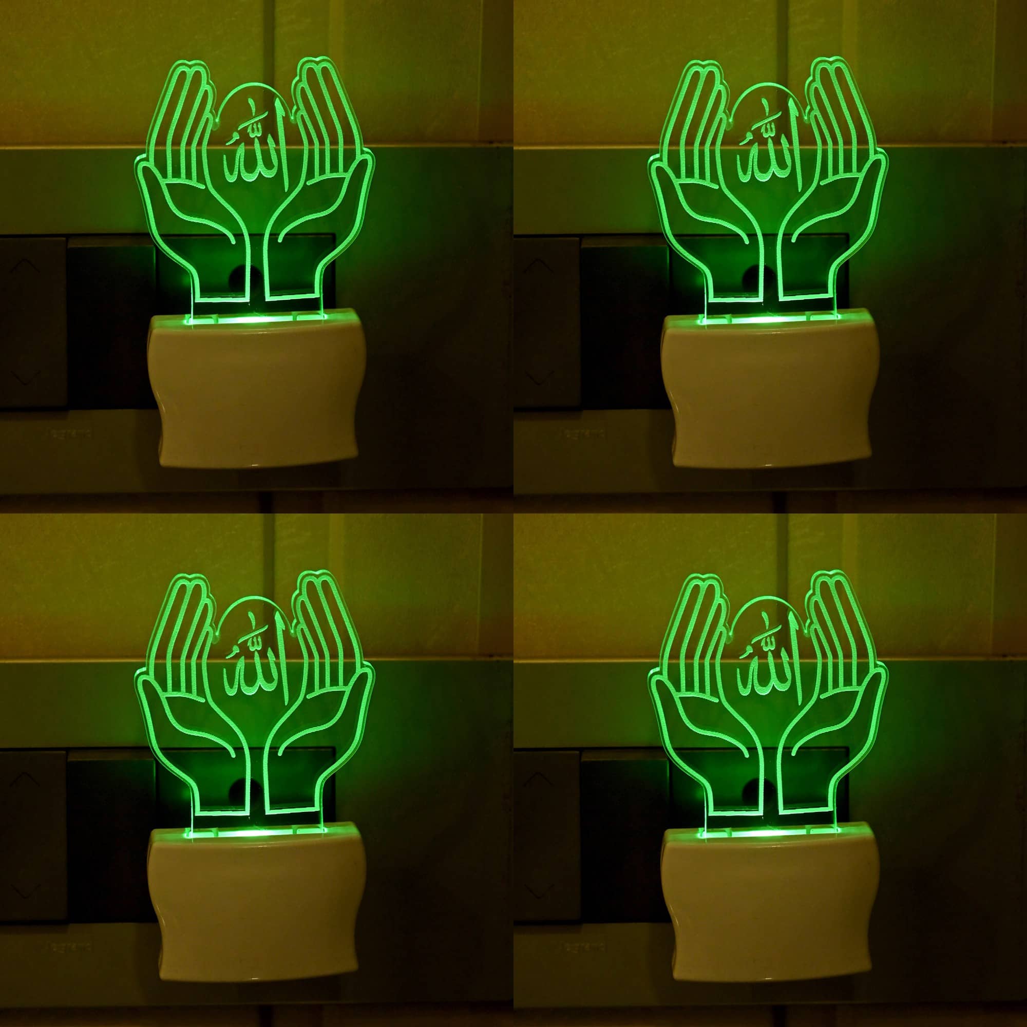 Somil - Multicolor Night Lamp ( Pack of 4 )