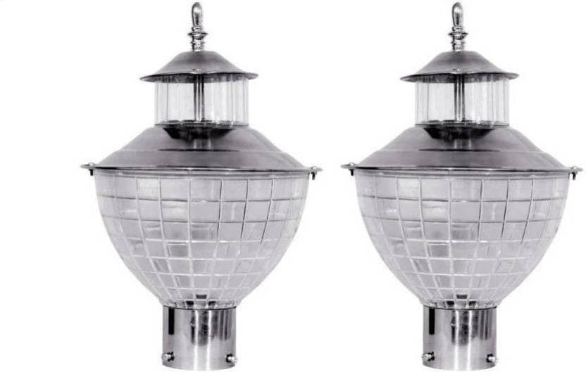 Somil Outdoor Lamp For Home Décor Gate Light Cool Day Light - Pack of 2