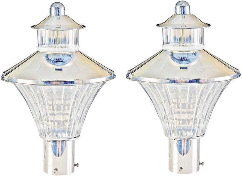 Somil Outdoor Lamp For Home Décor Gate Light Cool Day Light - Pack of 2