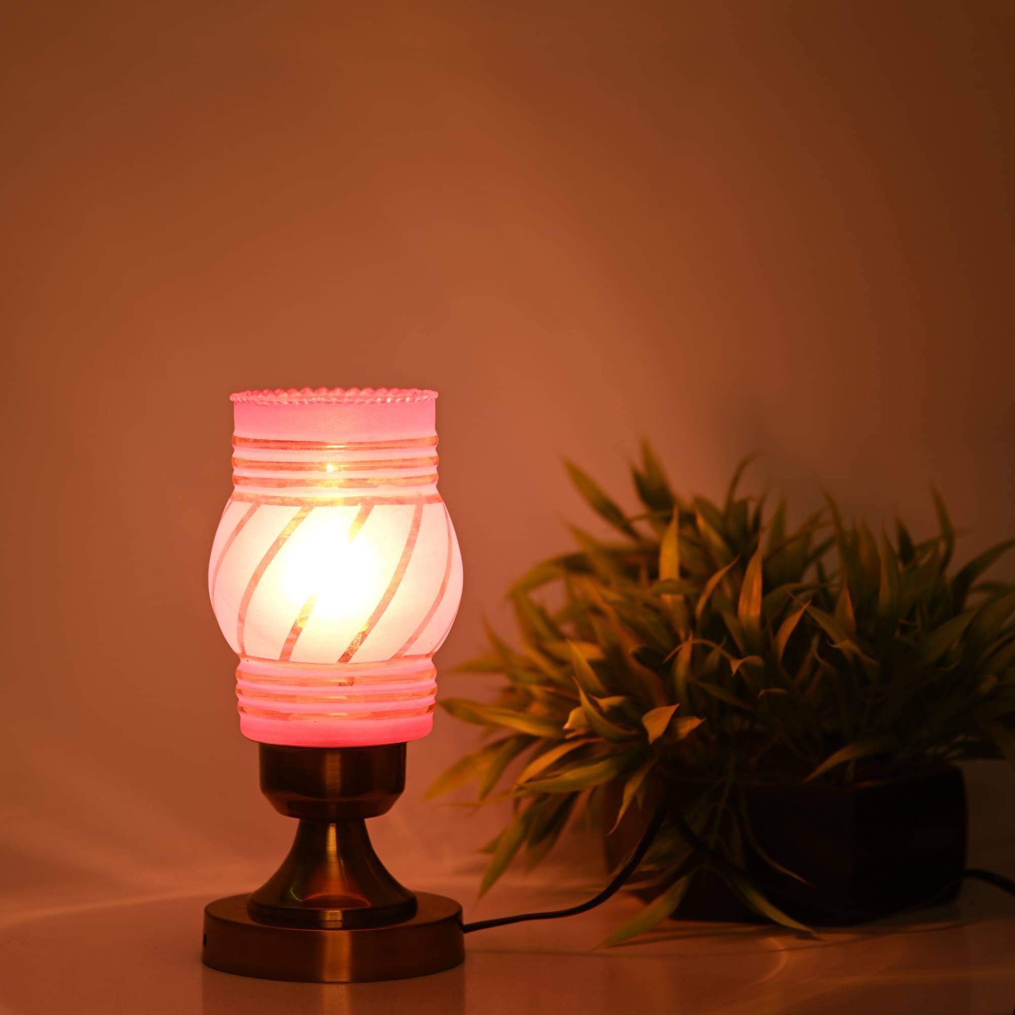 Somil - Pink Decorative Table Lamp ( Pack of 1 ) Somil - Pink Decorative Table Lamp ( Pack of 1 )