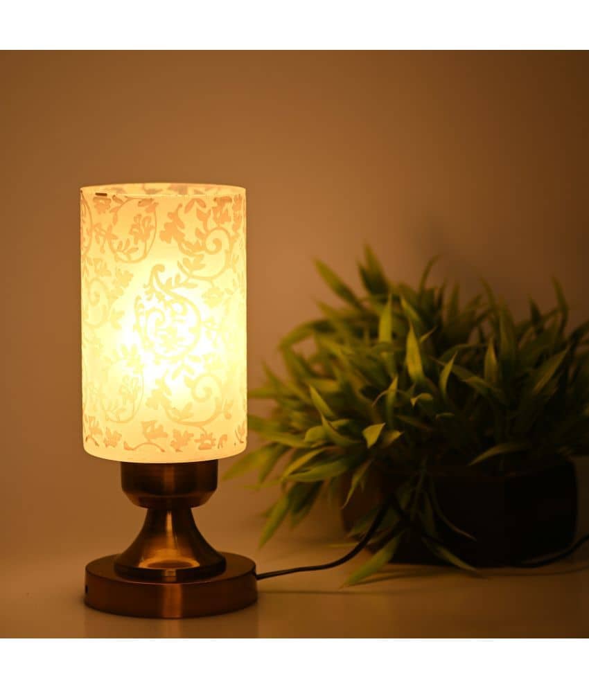 Somil - White Decorative Table Lamp ( Pack of 1 )