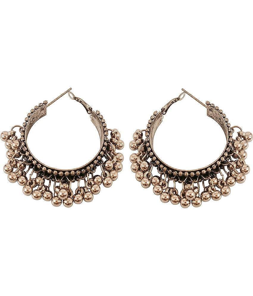 Sunhari Jewels - Silver Hoops Earrings ( Pack of 1 ) - Earrings | Buy online on ZillyBuy