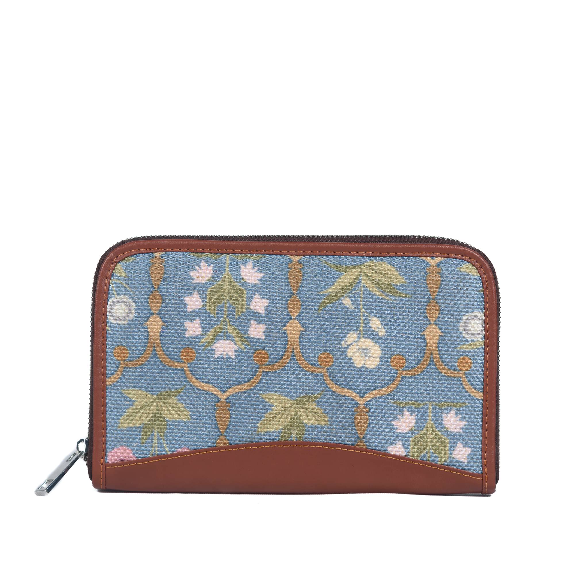     			Zouk - Jute Blue Women's Zip Around Wallet ( Pack of 1 )