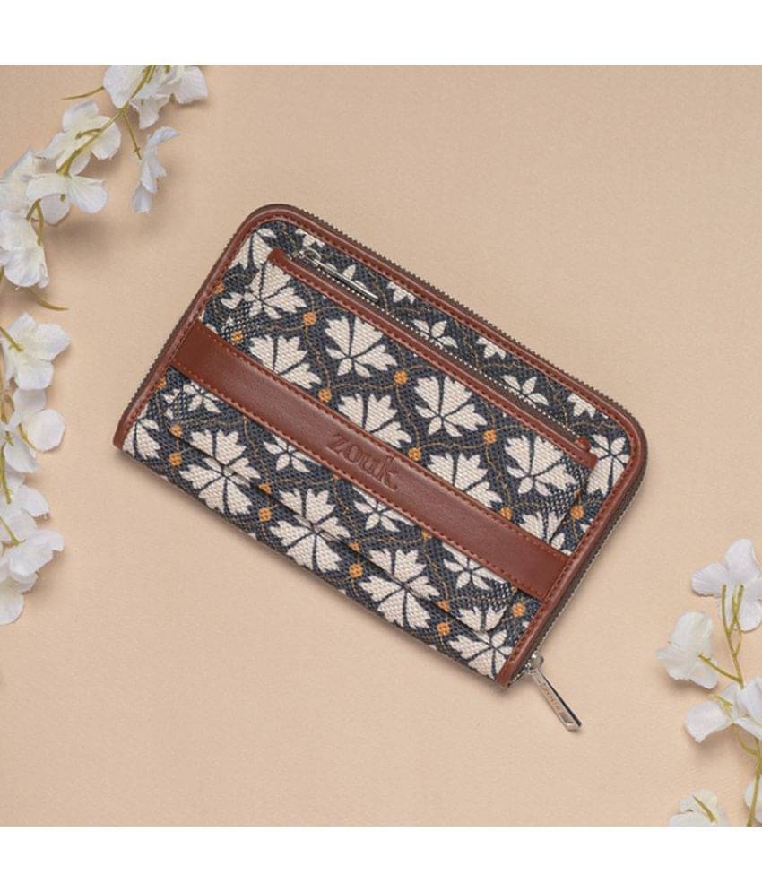     			Zouk - Jute Multi Women's Zip Around Wallet ( Pack of 1 )