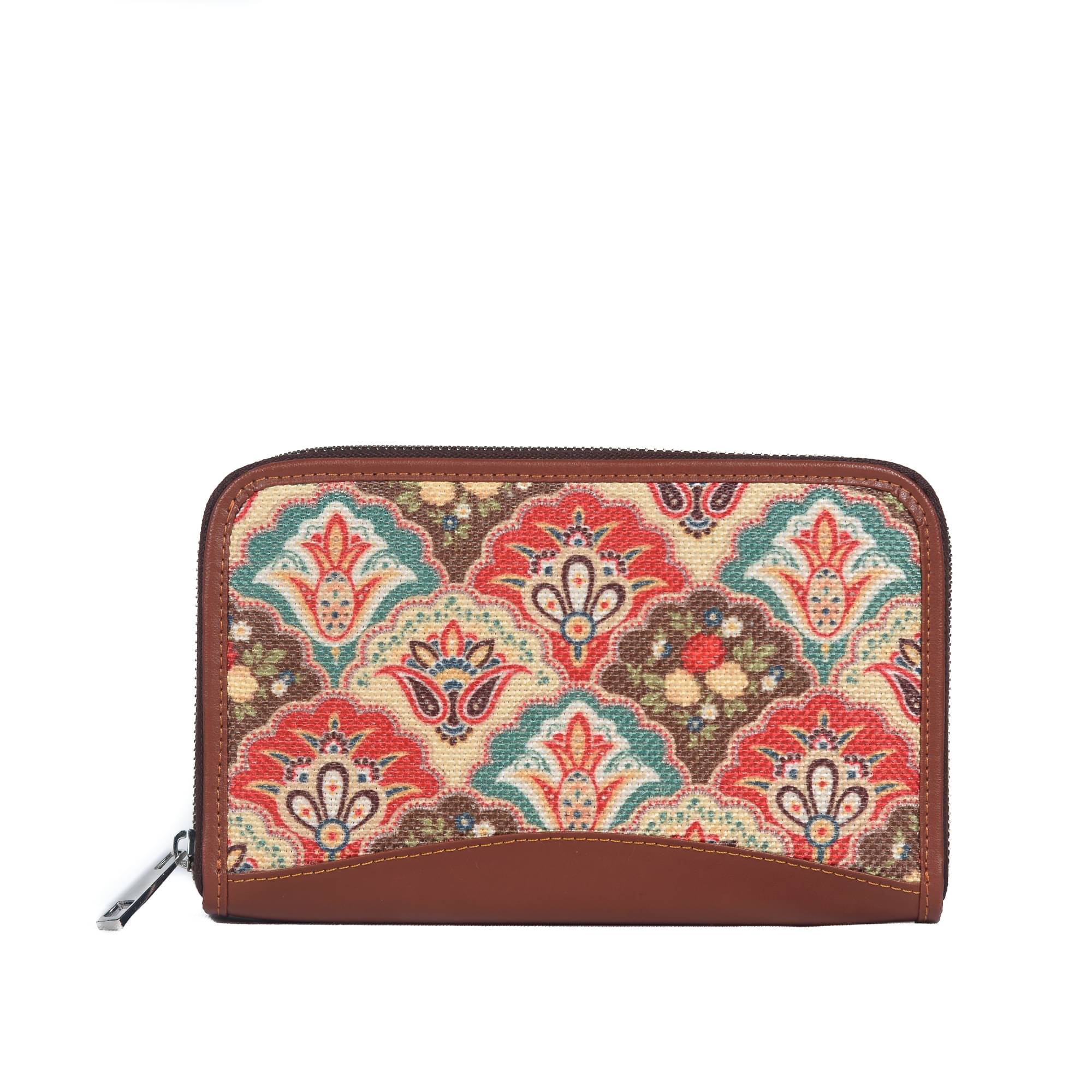     			Zouk - Jute Multi Women's Zip Around Wallet ( Pack of 1 )