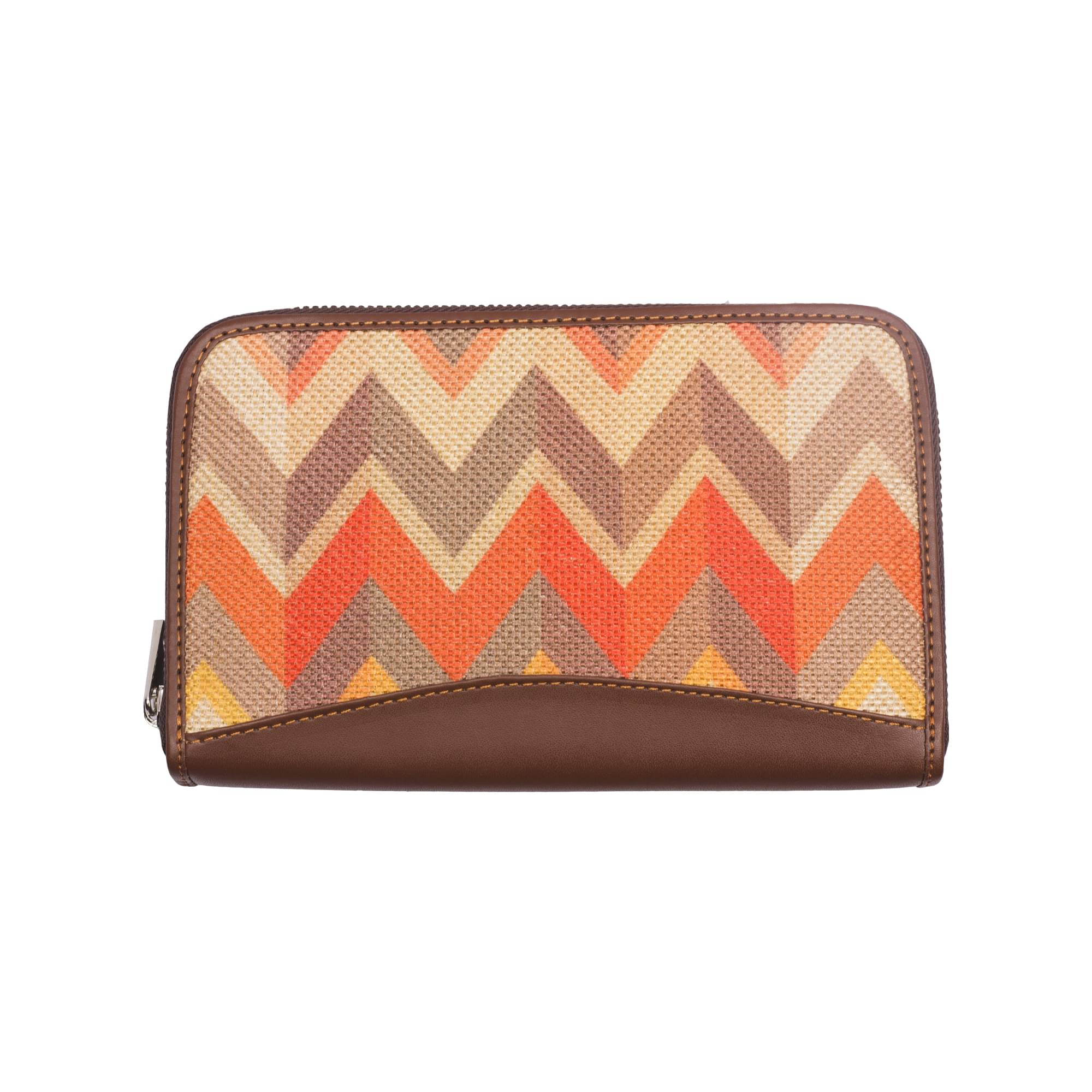     			Zouk - Jute Orange Women's Zip Around Wallet ( Pack of 1 )
