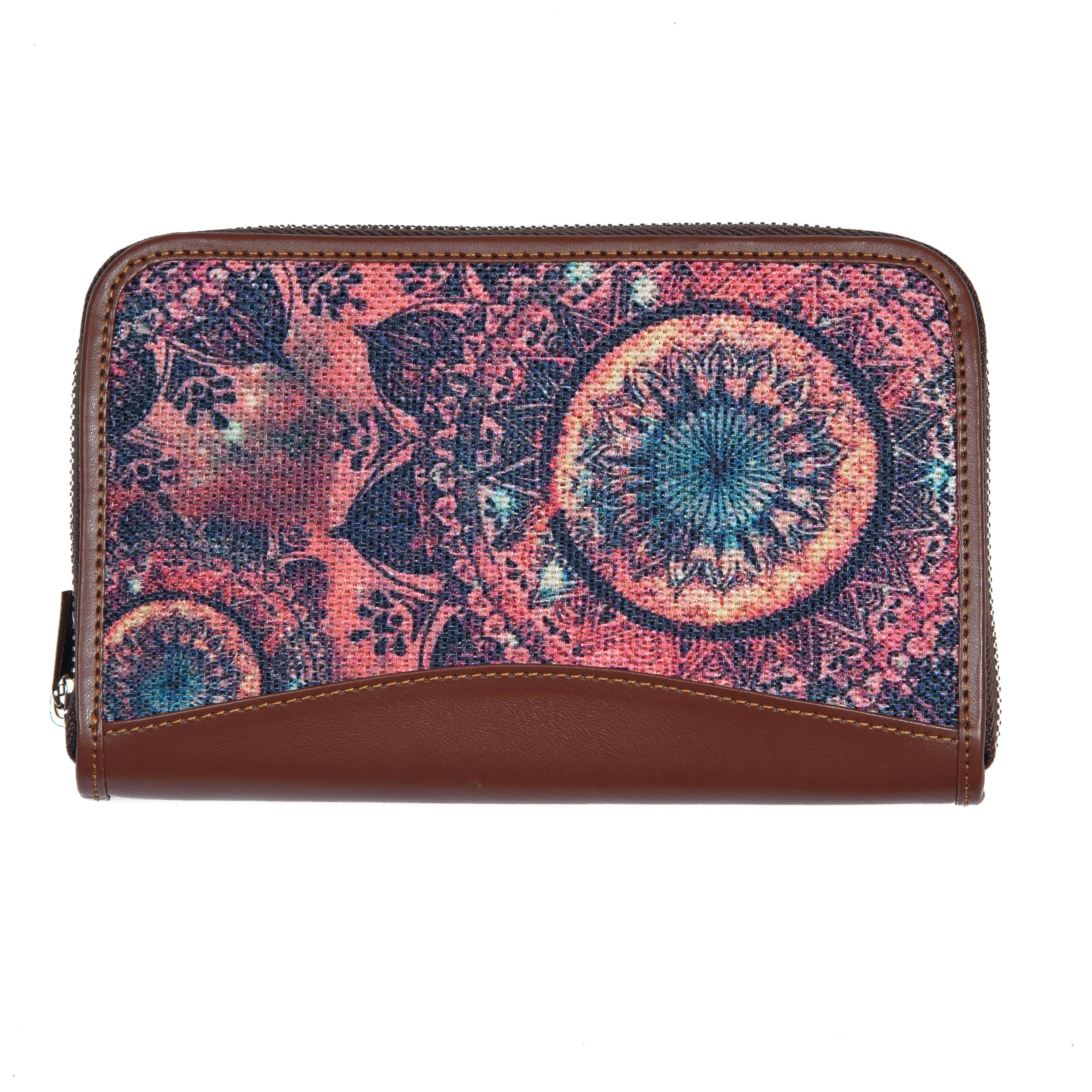     			Zouk - Jute Pink Women's Zip Around Wallet ( Pack of 1 )