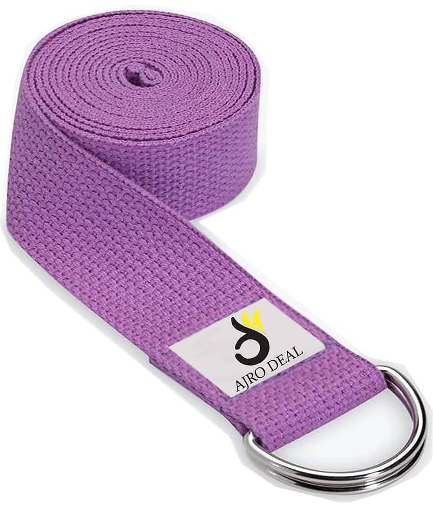 AJRO DEAL - Purple Nylon,Cotton Yoga Strap ( Pack of 1 ) - Sports and Fitness Equipment | Buy online on ZillyBuy