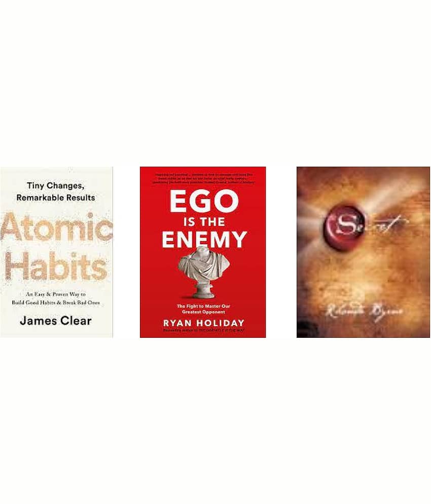 Atomic Habits +Ego is the Enemy + The Secret - Stationery | Buy online on ZillyBuy