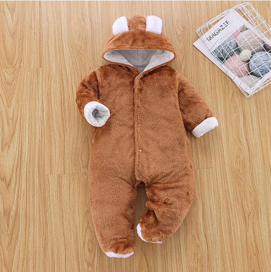 Brandonn Baby ROMPER BOOTIEE PLAIN RUST for Baby Boys & Baby Girls Fleece Fabric With Solid Pattern For Kids/Infants/New Borns of Age 6 - 9 Months (Brown) Brandonn Baby ROMPER BOOTIEE PLAIN RUST for Baby Boys & Baby Girls Fleece Fabric With Solid Pattern For Kids/Infants/New Borns of Age 6 - 9 Months (Brown)