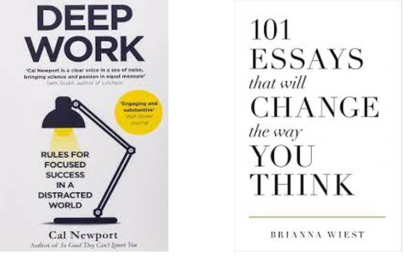     			Deep work + 101 essays that will change the way you think